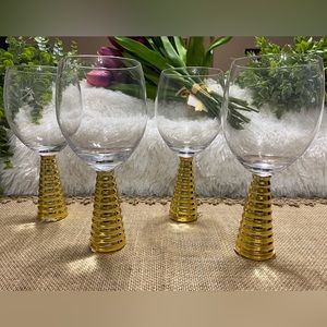Long stem wine glasses